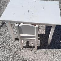 tavolo con sedia per bambini