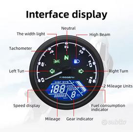 Contachilometri digitale moto