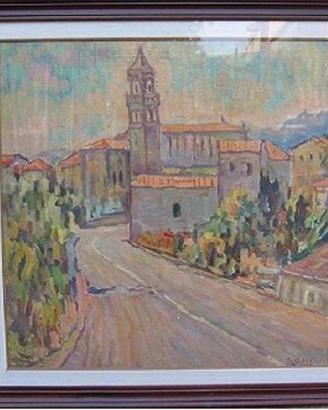 PAESAGGIO CON CAMPANILE - BRUNO MARINI
