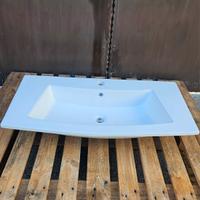 Lavabo in Ceramica Bianco 85x43 cm