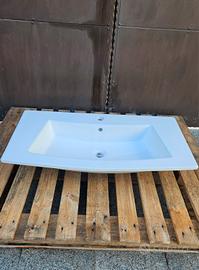 Lavabo in Ceramica Bianco 85x43 cm