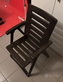 Sedie da esterno 4 antracite