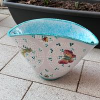 Vaso Ceramica Deruta Farfalla e Cavalletta