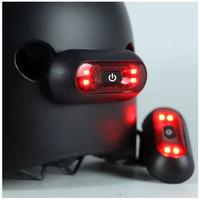 Luce posteriore a LED per casco da moto, usb
