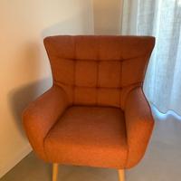 Poltrona corallo stile scandinavo