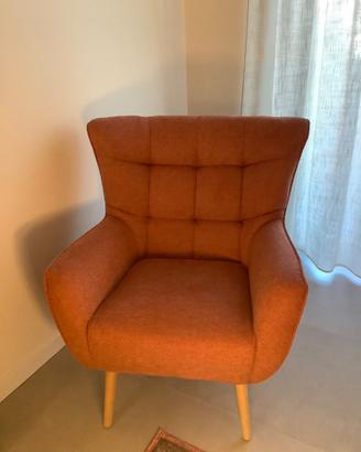 Poltrona corallo stile scandinavo