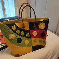 Borsa da mare paglia rigida