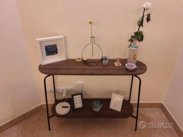 Tavolo Consolle in legno e ferro