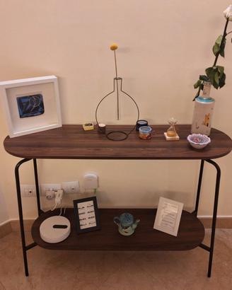 Tavolo Consolle in legno e ferro