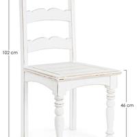 Quattro sedie in legno massello marca Bizzotto