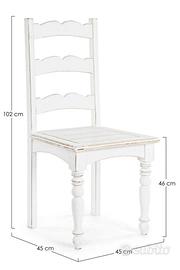 Quattro sedie in legno massello marca Bizzotto