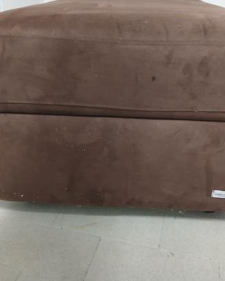 pouf contenitore in tessuto (simil alcantara o mic