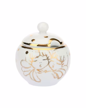 6 Tazzine thun angel gold + zuccheriera mai usate