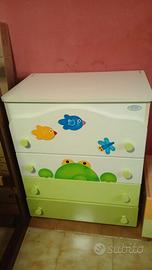 Fasciatoio linea azur+cassettiera