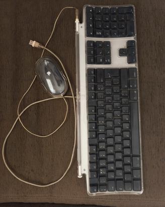 tastiera Mac Apple Keyboard e mouse USB vintage