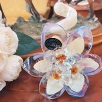 Fiore portacandela Murano e Swarovski 