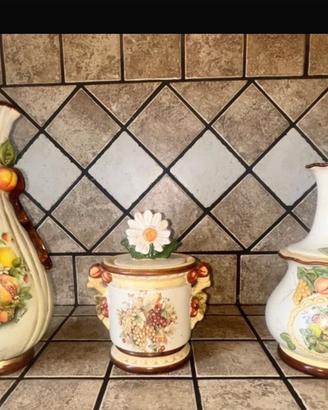 Tris in ceramica “Via Veneto”
