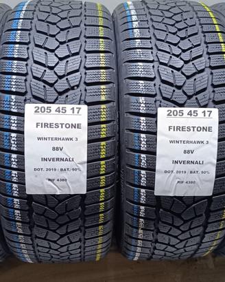 4 GOMME 205 45 17 FIRESTONE INV RIF4380