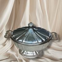 Zuppiera vintage in acciaio inox 18/10 anni '70