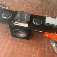 Casse auto, subwoofer renegade, stereo kenwood