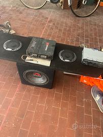 Casse auto, subwoofer renegade, stereo kenwood