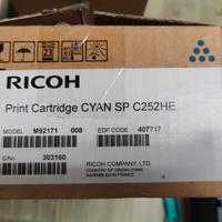 Toner originale Ricoh SP C252HE Ciano