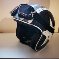 Casco jet origine con occhiali nannini