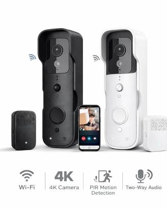 Videocitofono Smart WiFi 4K UHD Wireless Esterno S
