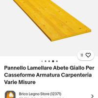 Pannelli lamellari in legno 500x 3000