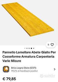 Pannelli lamellari in legno 500x 3000