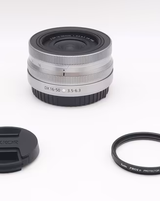 Nikon Z DX 16-50mm f/3.5-6.3 VR + filtro UV.