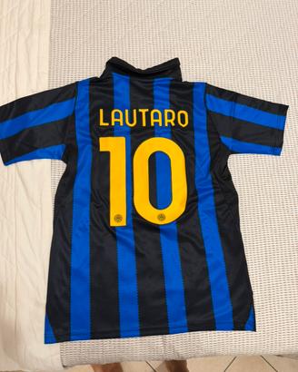 Maglia calcio Lautaro Inter taglia S nuova