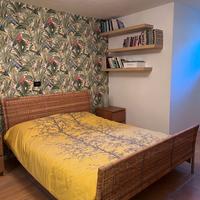 Letto Ikea testata in vimini