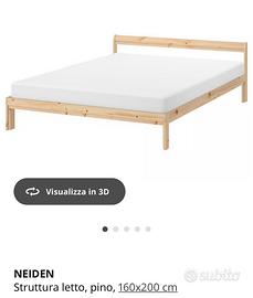 Letto legno matrimoniale