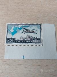 SAN MARINO 1951 Aerea 1000 Lire "Bandiera" - MNH A
