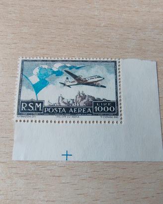 SAN MARINO 1951 Aerea 1000 Lire "Bandiera" - MNH A