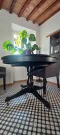 Tavolo rotondo allungabile Ikea con 3 sedie ikea