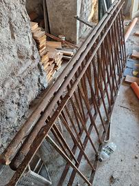 vecchia ringhiera ferro battuto primi del 900