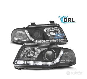 FARI AUDI A4 B5 99-01 LUCE DIURNA REALE SFONDO NER
