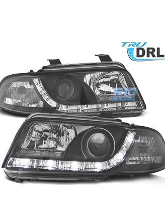 FARI AUDI A4 B5 99-01 LUCE DIURNA REALE SFONDO NER