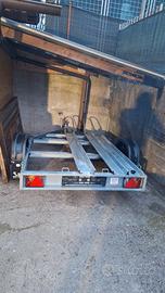 Rimorchio per 2/3 moto compreso di pedana tutto fu