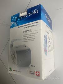 Sistema per aerosolterapia ad aria compressa micro