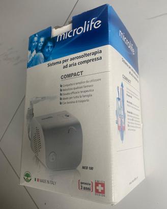 Sistema per aerosolterapia ad aria compressa micro