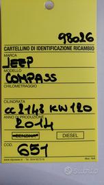 CAMBIO MANUALE COMPLETO JEEP Compass Serie 98026 D