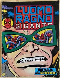 Fumetto L'uomo ragno gigante nr.21 1978 marzo