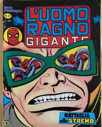 Fumetto L'uomo ragno gigante nr.21 1978 marzo