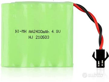 Batteria NiMH 4.8V 2400mAh per Auto RC Crawler