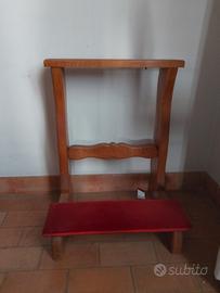 Inginocchiatoio preghiera camera chiesa legno