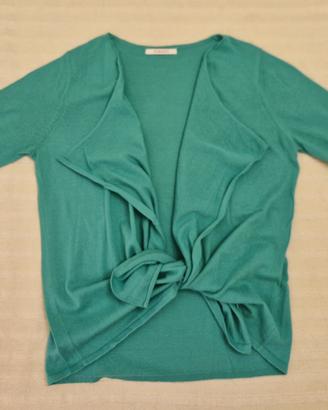 Maglione aperto senza bottoni, 100% cotone,