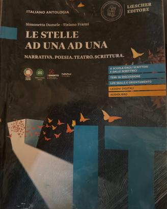 Libro Italiano Antologia "Le Stelle ad una ad una"